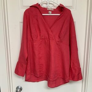 Pink 100% Linen Top in Women’s size X